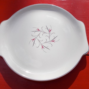 RETRO SERENADE Dinner PLATTER 1960s  Abstract Pattern marked 57x Country Kitchen Serving