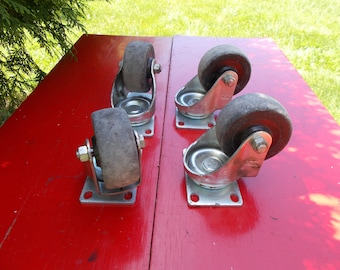Heavy Duty Industrial Swivel CASTERS ROLLERS Price and shipping is for Each One Supplies Repair Repurpose Restore Build