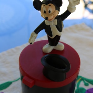 80s Magician MICKEY MOUSE Coin BANK Paragon Reiss Co Top Hat