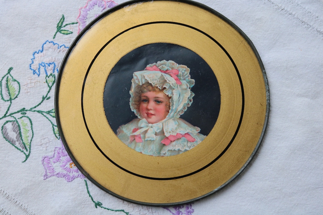 Antique Victorian Flue Stove Pipe Cover Gold Leaf Reverse Etsy