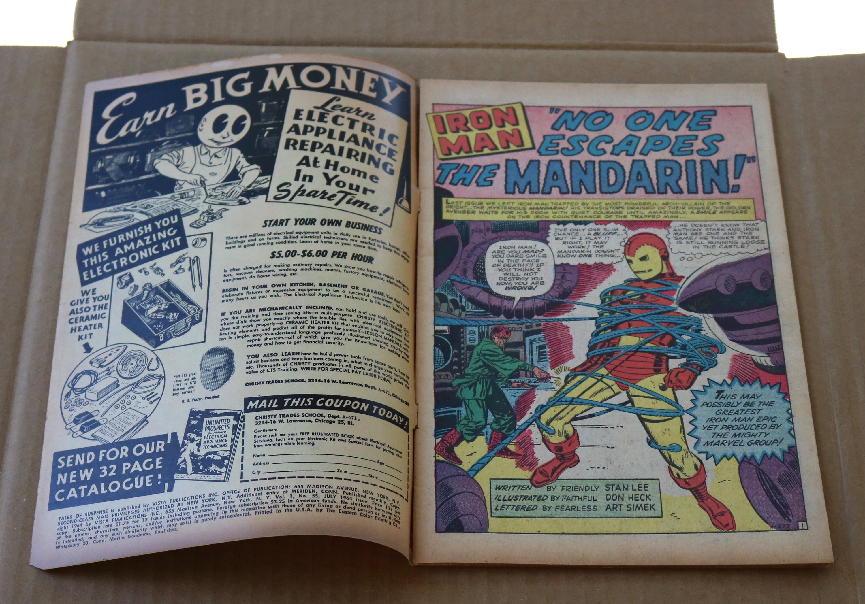 Marvel Comics TALES of SUSPENSE #55 Iron Man the Mandarin the