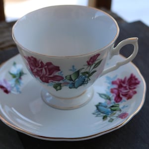 70s China Set Pink Roses - Etsy
