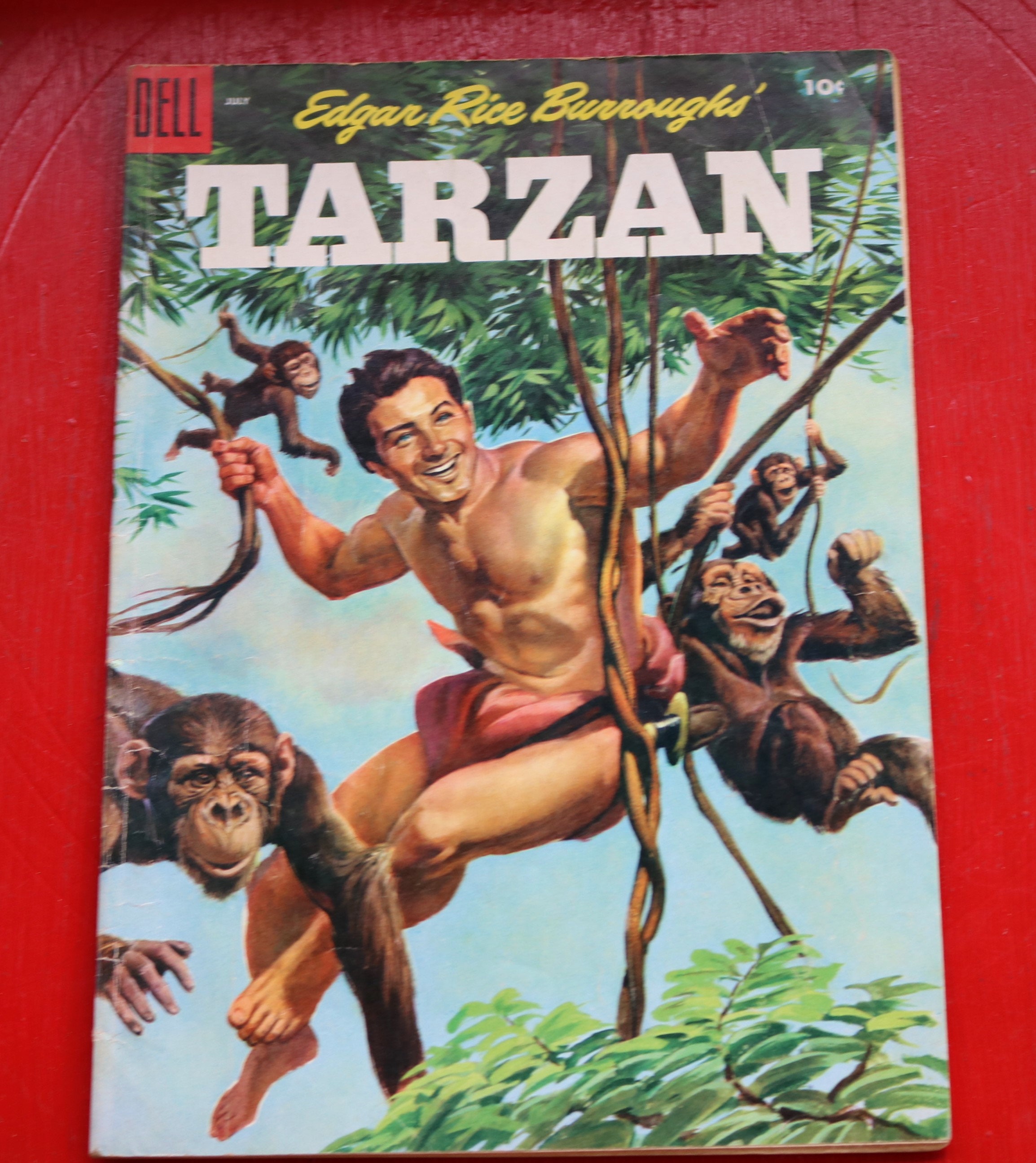 趣味 Tarzan No.540 Set of Seven Vintage TARZAN Comic Books DELL 43, 57,70 and
