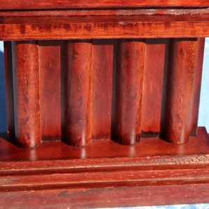 60s Federal Style Four Column BOOKENDS Hand Crafted with a Cherry Stain Large image 10