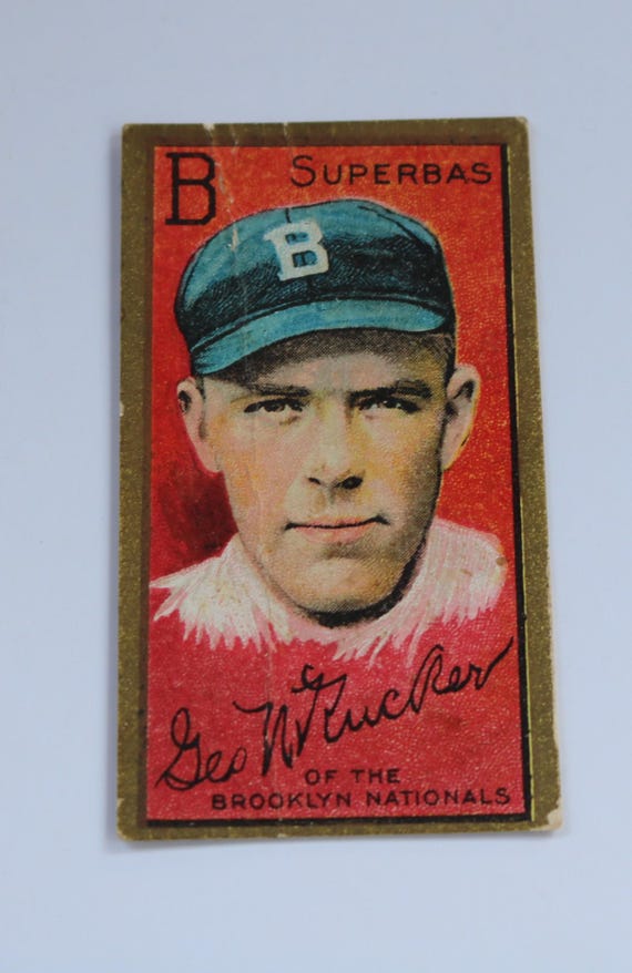 polar bear tobacco baseball cards T 205 Nap Rucker Brooklyn Nationals 1911 Tobacco Baseball Card Gold Border Polar  Bear Back