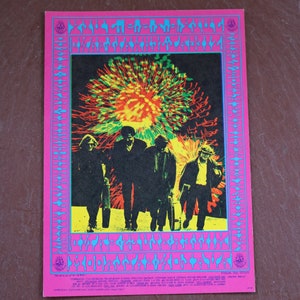 1967 Steve Miller Band Siegel-Schwall Band POSTKARTE Musik Poster Familie Hund Sammler Rock