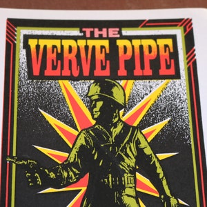The VERVE PIPE HANDBILL Poster 1996 April 4th to April 13th Michigan Tour Music