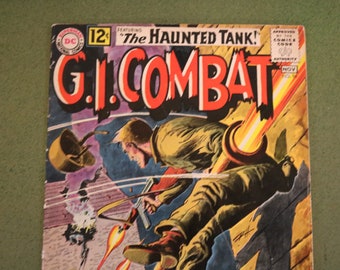 DC Comics G. I. COMBAT #96 1962 The Haunted Tank PT Boat Sgt. Rocks Combat Corner