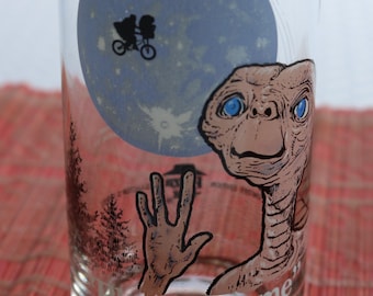 1982 E.T. Telefon Home Sammler Glas Film Memorabilie Universal City Studio Pizza Hut