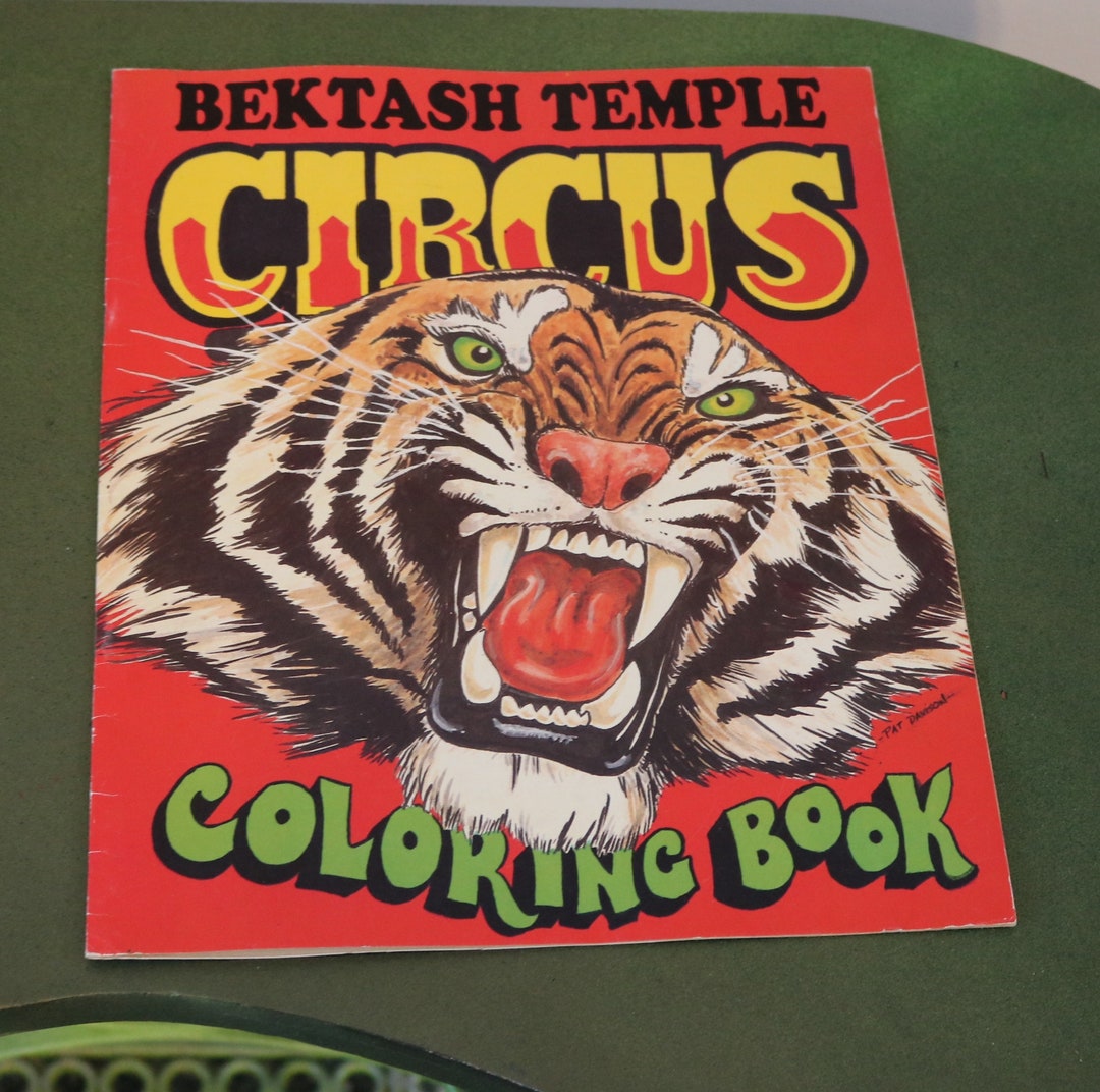 1980 BEKTASH TEMPLE CIRCUS Coloring Book and Cutouts Souvenir Etsy