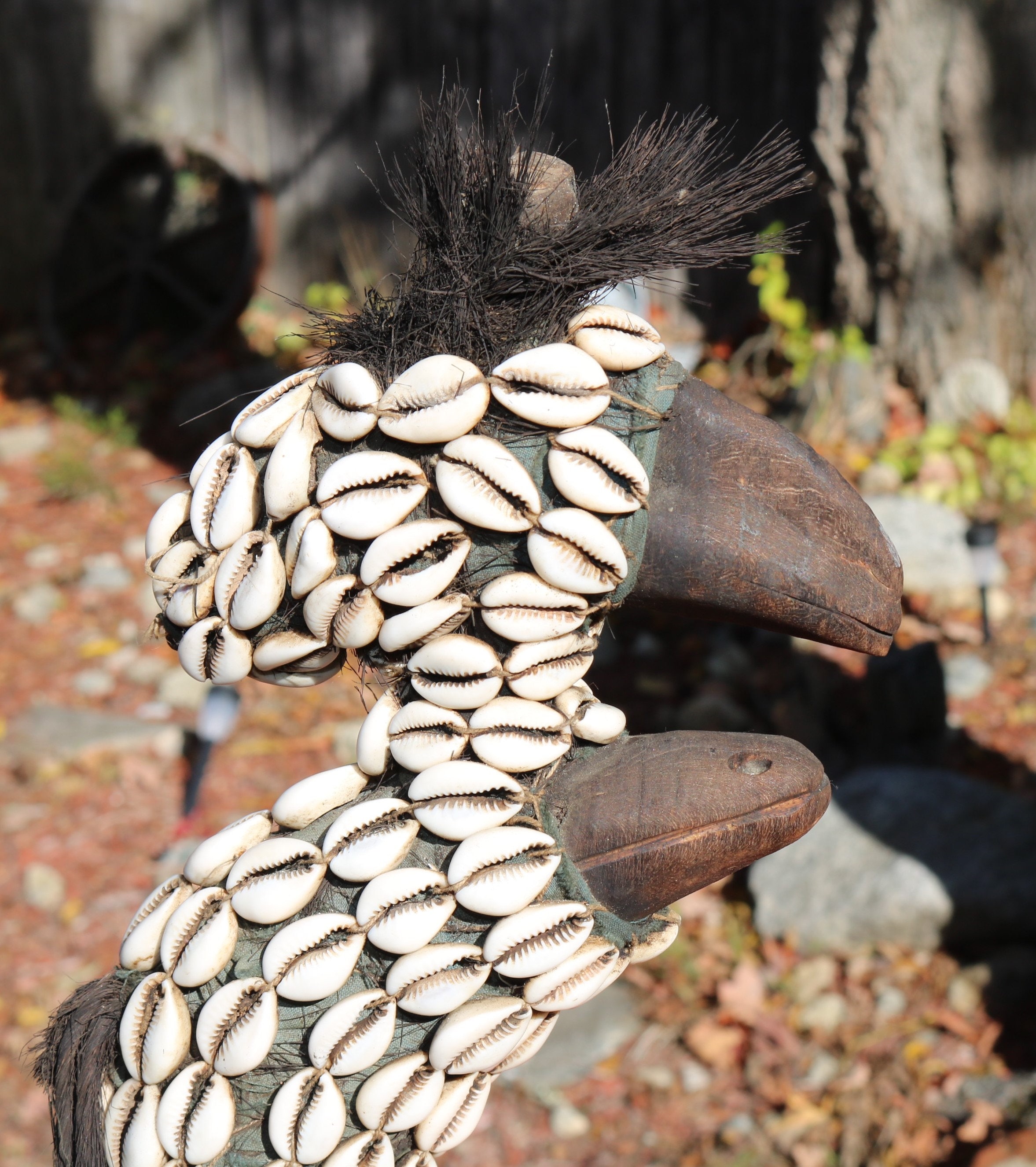 Vintage AFRICAN SHELL ART Cowrie Shell Fertility Ocean Goddess First ...