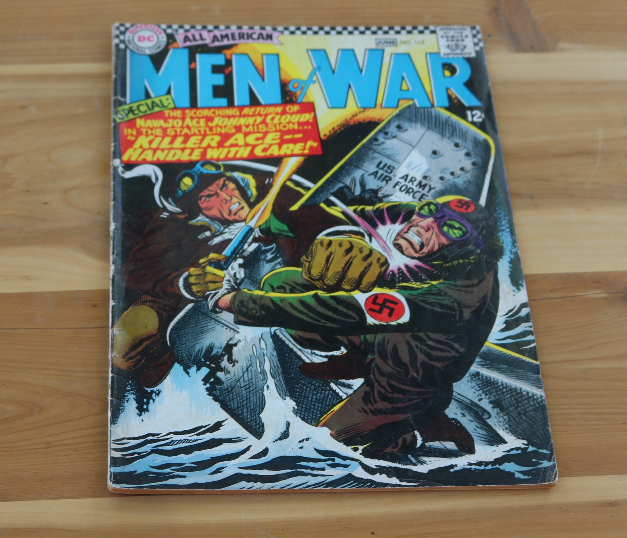 D C Comics All American Men of War 1966 Russ Heath Artist Navajo