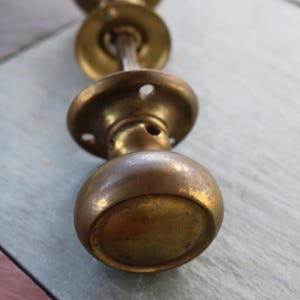 Antike Messing Türknauf Set mit Rückplatten Stromlinie Design