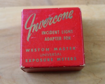 40s 50s INVERCONE Incident Light Adapter for WESTON Masters Universal Exposure Meteres Photography Supply