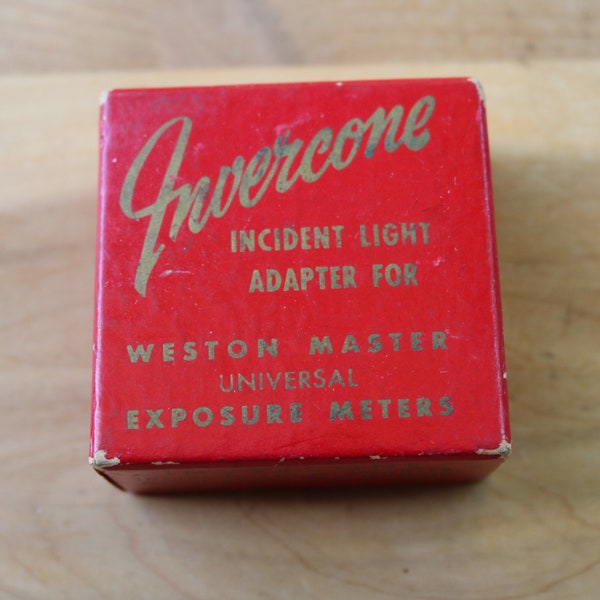 40s 50s INVERCONE Incident Light Adapter for WESTON Masters Universal Exposure Meteres Photography Supply