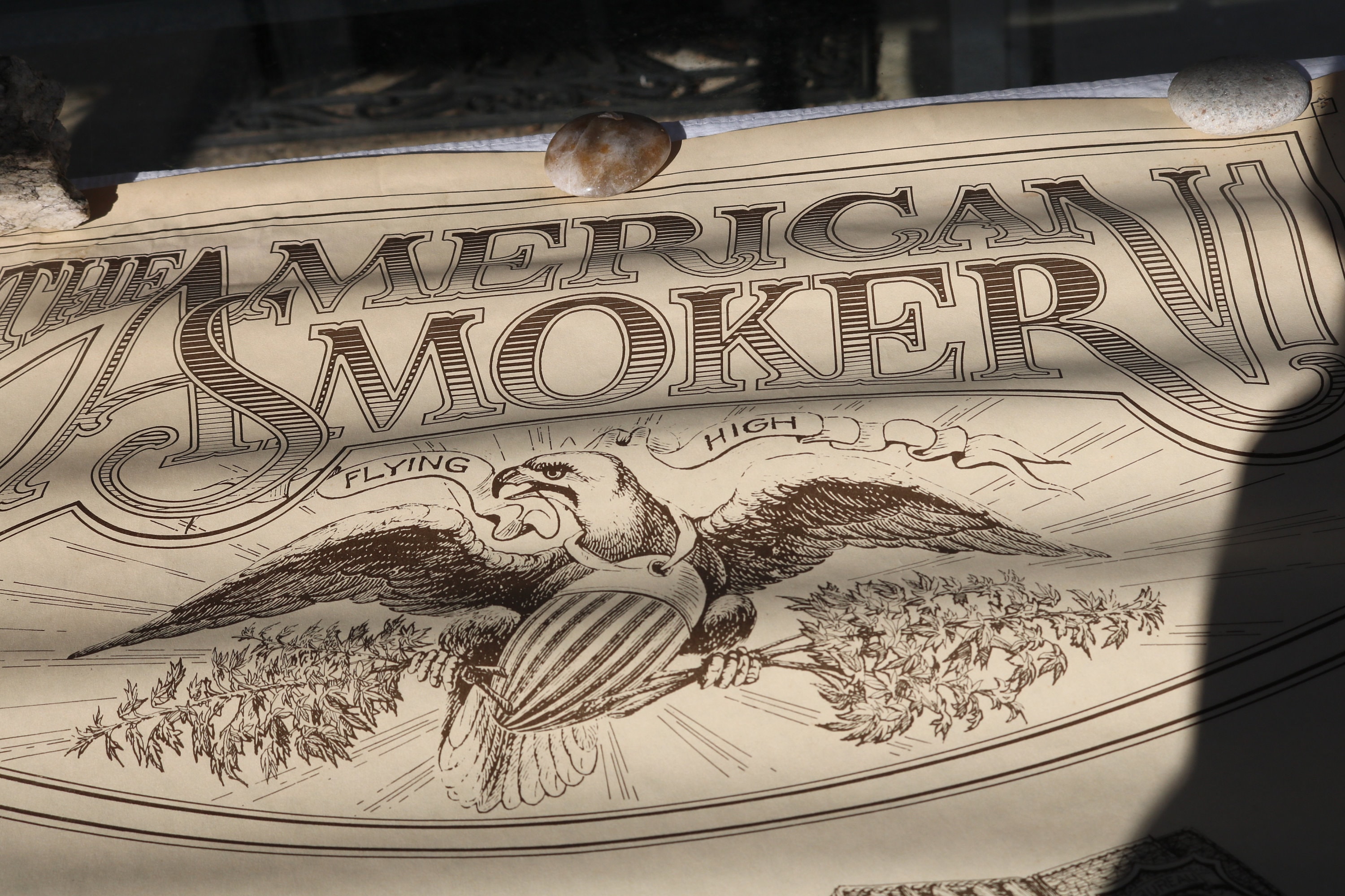 Rare 70s AMERICAN SMOKER Flying High POSTER Graphic Arts Pot