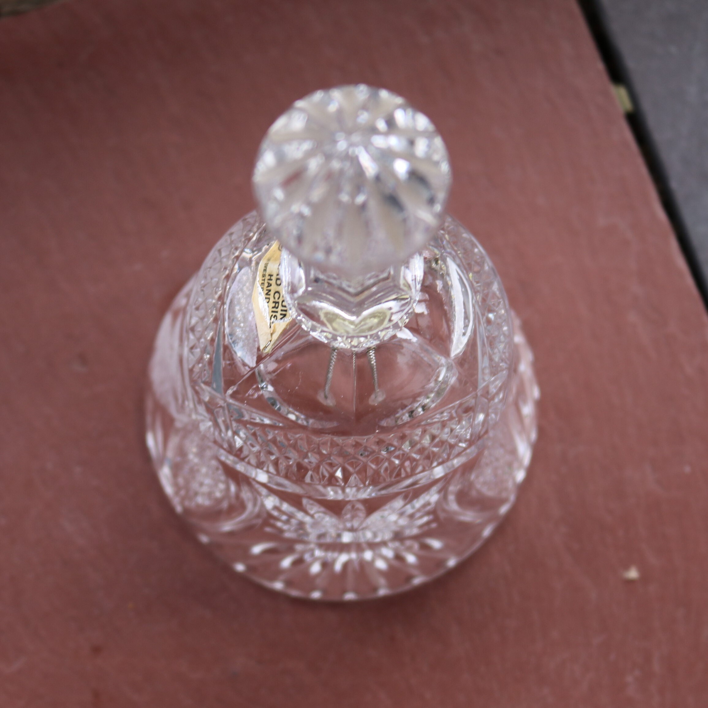 60年代 西ドイツ ハンドカット クリスタル ガラス ベル 24% 鉛