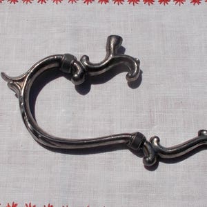 Decorative Cast Brass  Stainless steel or Nickel silver Hook  Art Supply Hardware Repurpose Restore