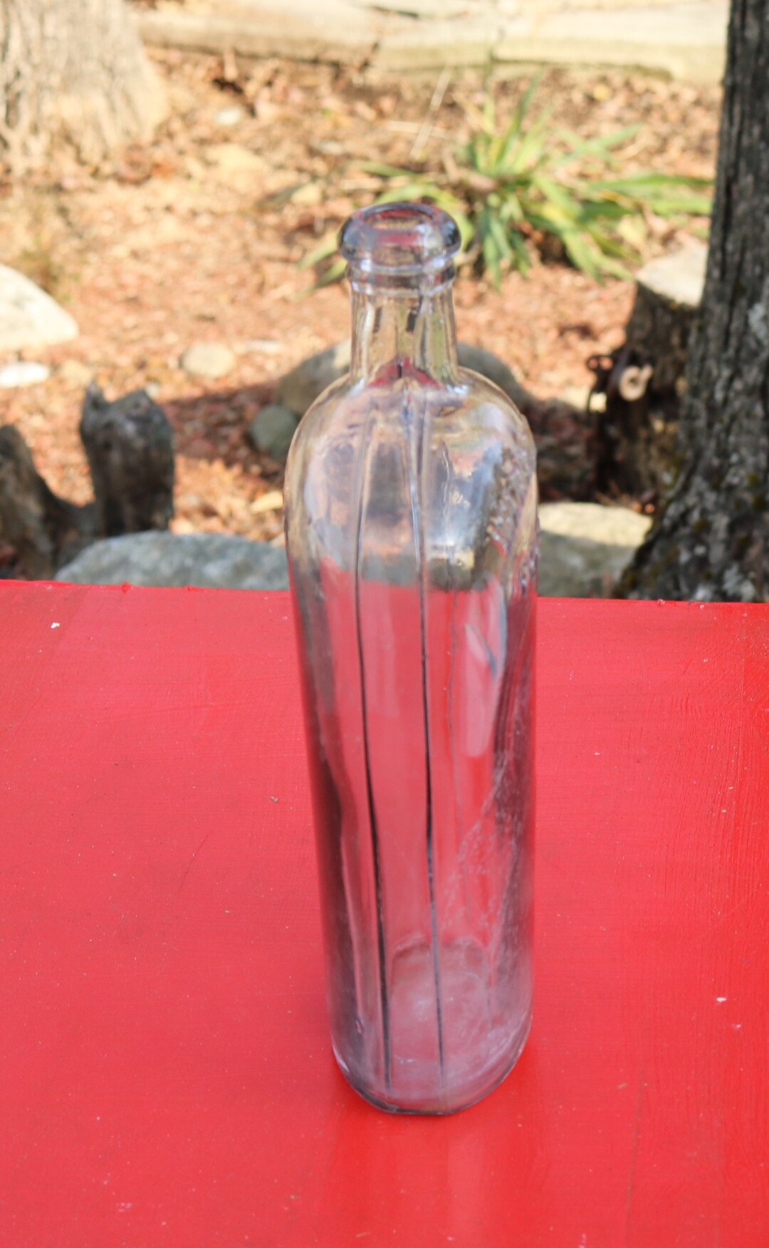 Vintage WARRANTED FLASK Bottle From an Old New England Home Display