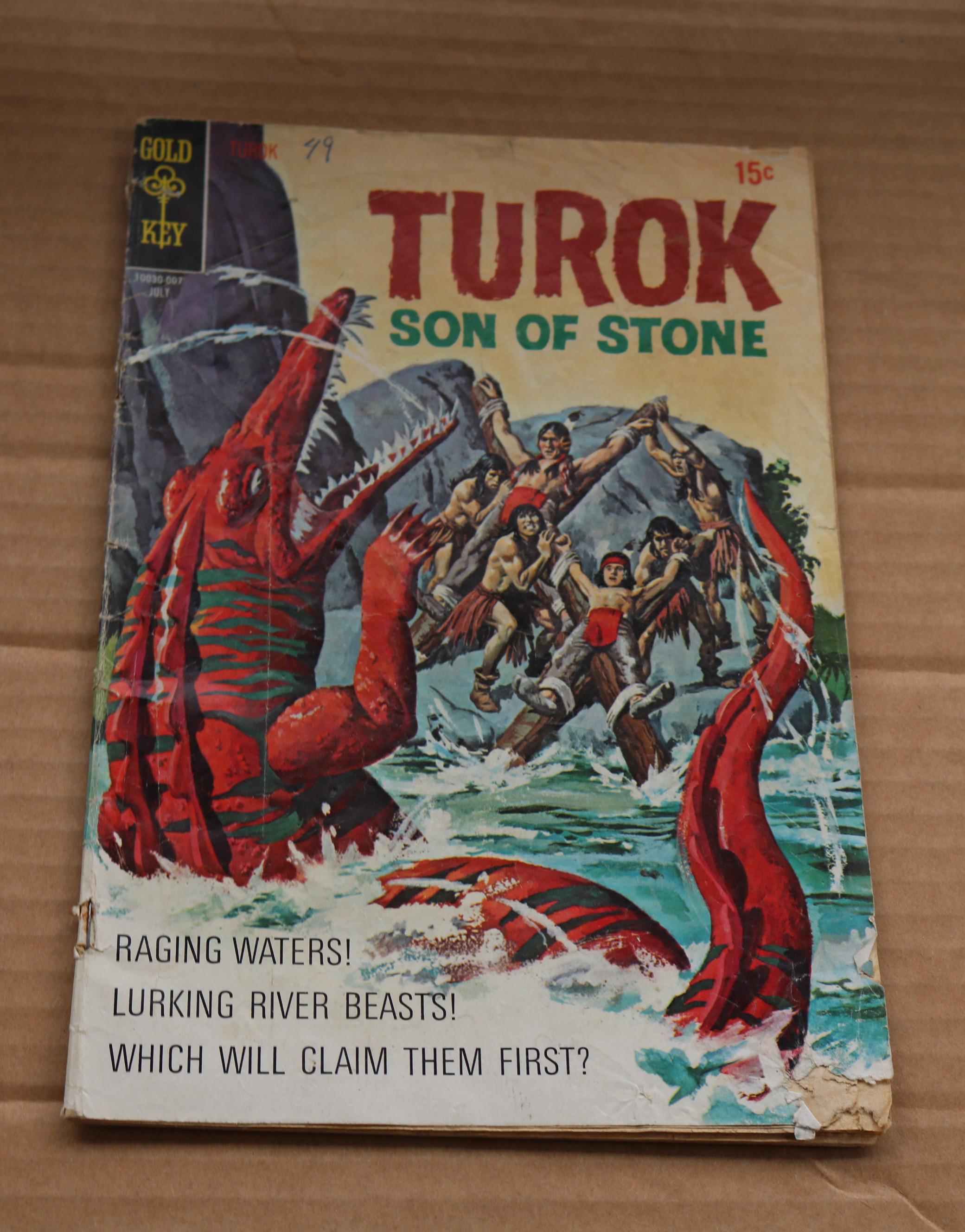 Gold Key Tarzan of the Apes #187, 188 and Turok Son of Stone #70