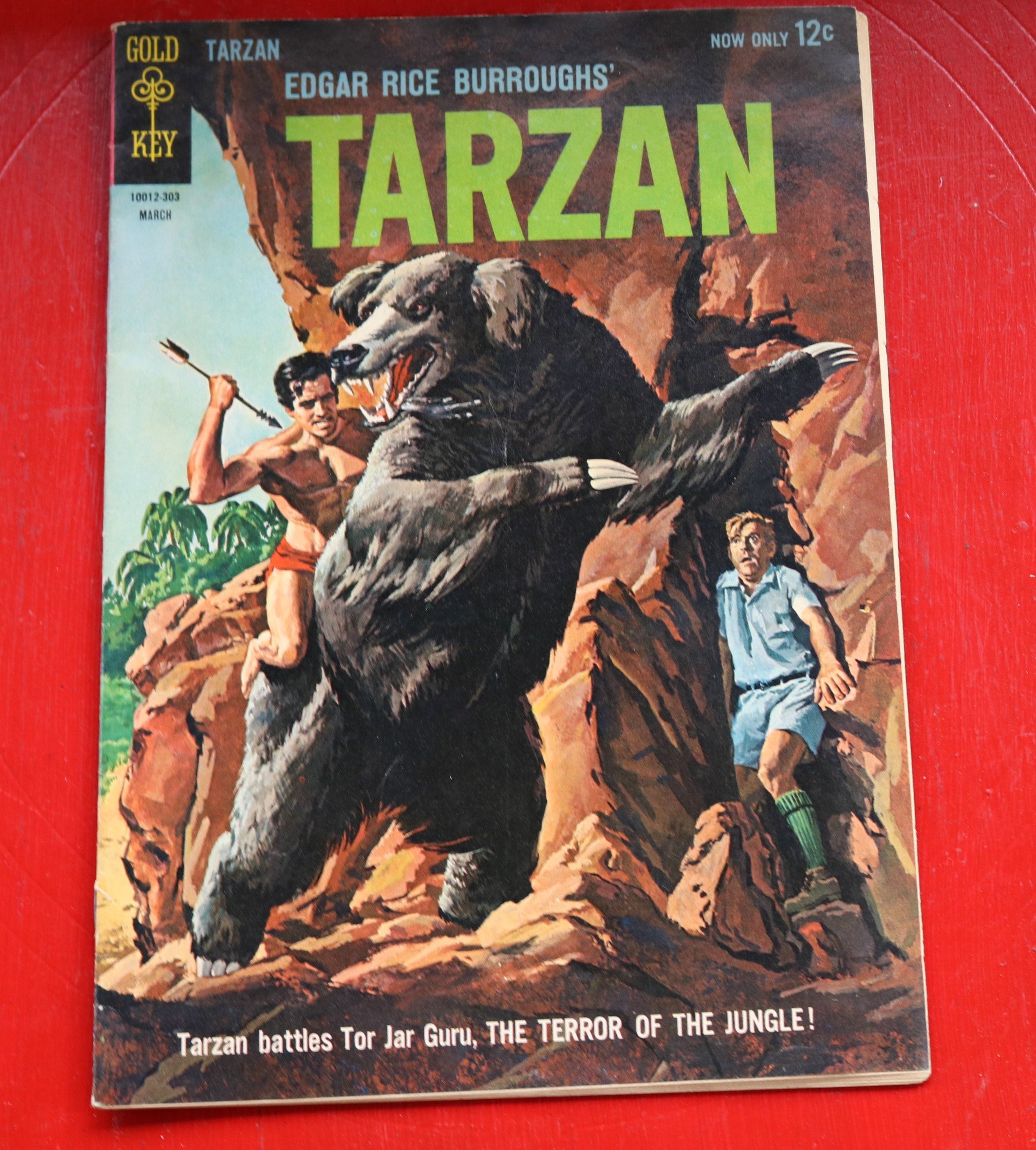 Set of Seven Vintage TARZAN Comic Books DELL 43, 57,70 and Gold