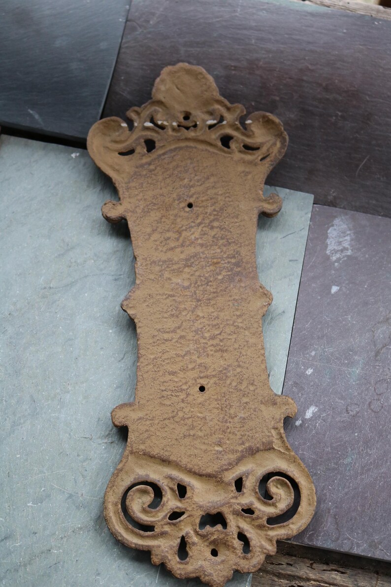 Vintage Cast Metal Outdoor THERMOMETER Plaque Ornate Yard Art - Etsy