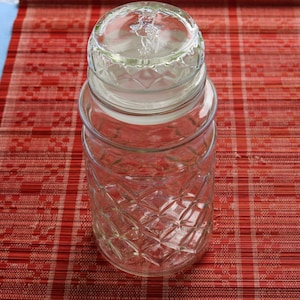 1984 Airtight Mr. Peanut PLANTERS PEANUT JAR Clear Glass