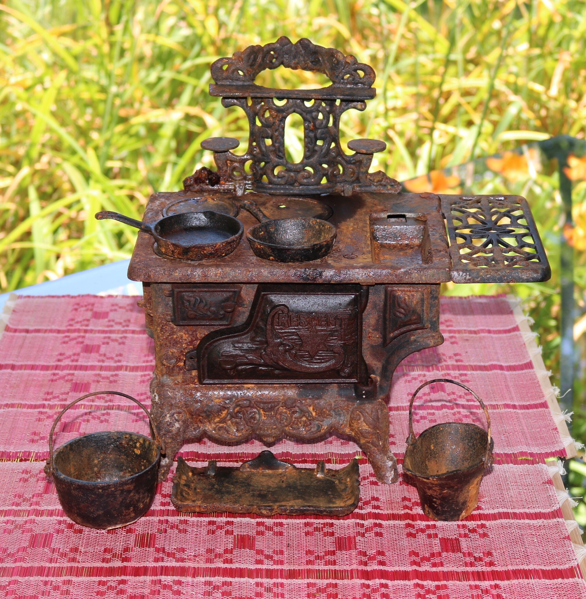 Larger Toy Miniature of a CRESCENT Cast Iron STOVE With - Etsy