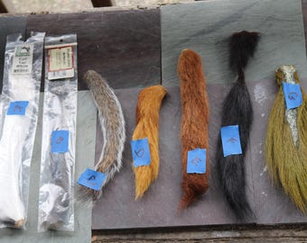 WÄHLEN SIE EINE Assorted FUR Tails Handwerk Versorgung Fliegenfischen Fliegenbinden