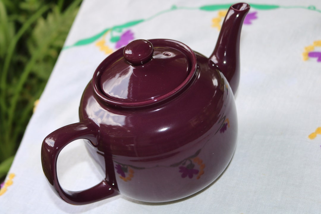 Late 90s Early 2000 OLD AMSTERDAM TEAPOT Dark Plum Purple 5 Etsy