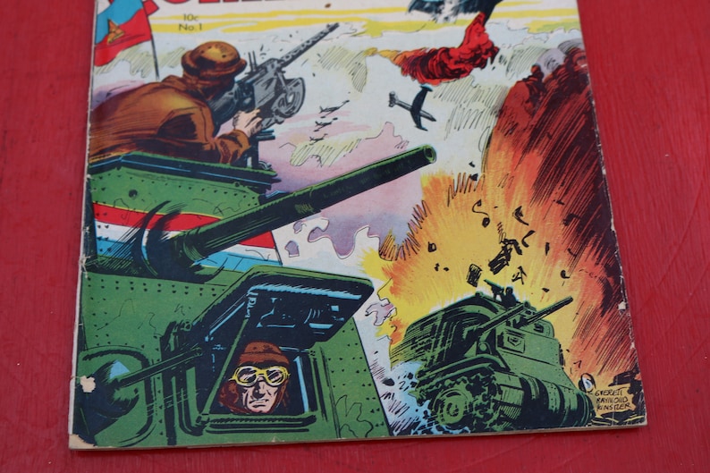 Tank Commandos Two War Comics U.S. Tank Commandos # 1 1952 by Avon and War Heroes #6 ...