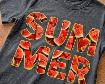 Sandías PNG, Camiseta con ambiente veraniego PNG, Bayas maduras PNG, Descarga de camiseta PNG, Camiseta frutal, Verano PNG, Camiseta de sandía