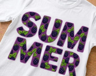 Mora PNG, Camiseta con ambiente veraniego PNG, Bayas maduras PNG, Descarga de camiseta PNG, Camiseta frutal, Verano PNG, Camiseta de verano