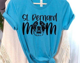 Saint Bernard Mom Unisex Shirt - 15 Color Options - XS-4XL
