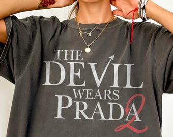 Camiseta de la película El diablo viste de Prada 2, Anne Hathaway, Meryl Streep