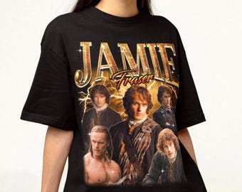 Jamie Fraser Shirt, Outlander Tshirt, Sam Heughan Gift, Sassenach Merch, TV Show Tee