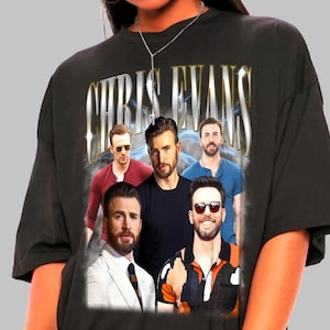 Unisex Chris Evans Shirt - American Actor Tshirt,Captain America Shirt,Superhero Tee