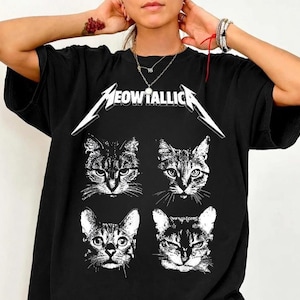 Meowtallica Shirt - Etsy