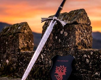 Dark Sister Daemon Targaryen Game of Thrones Sword Replica Jon Snow Long Claw Sword Valayrian Steel Jalic Blades Sword, Best Birthday Gift