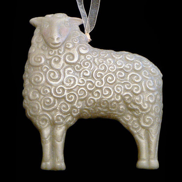 Handmade Artisanal Beeswax Ornament - SHEEP or LAMB