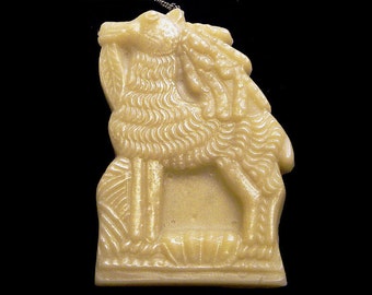 Handmade Artisanal Beeswax Ornament - 17th Century LLAMA