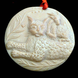 Handmade Artisanal Beeswax Ornament - Large PEACEABLE KINGDOM