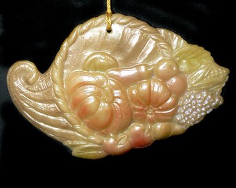 Large Handmade Artisanal Beeswax Ornament - CORNUCOPIA