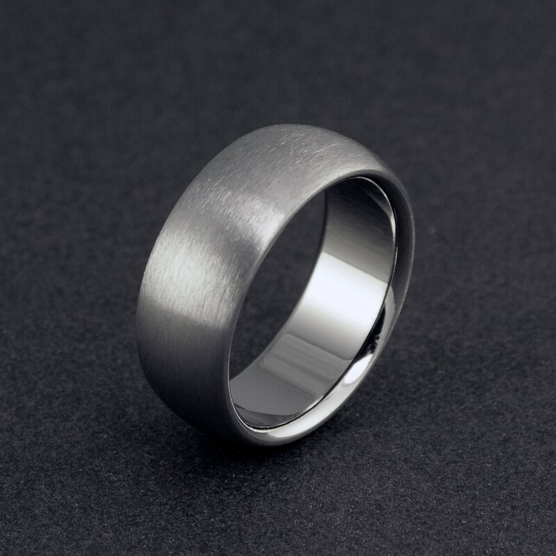 Mens Wedding Band Titanium Etsy