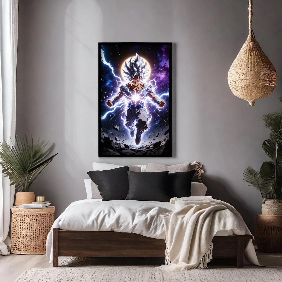 Goku Ultra Instinct Poster | Dragon Ball Z Cinematic Wall Art (digital ...