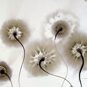 Original Painting by Jose Tonito.Fantastic details.Alternative art.Organic realism.Strange Flowers #5.Incredible techniques