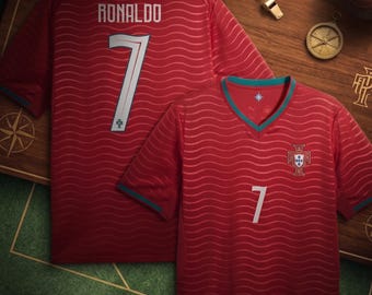 Cristiano Ronaldo #7 Portugal 2026 World Cup White Away & Home Football Jersey Kit