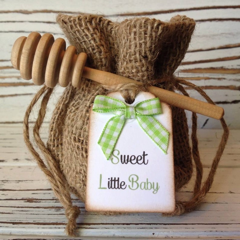 20 Qty Country Baby Shower Honey Favors With Dipper Etsy