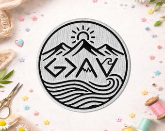 God Is Greater Than The Highs and Lows Patch, Inspirational Christian Faith Bible Religious Embroidered Patches for Backpacks, Clothes, Jean