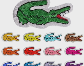 Naszywka haftowana aligatorem, aplikacja z logo zwierzęcia, naszywka do koszuli, kurtki, plecaka, czapki